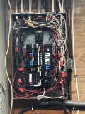 Before during and after of an electrical circuit breaker panel upgrade with a generator setup