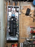 Before during and after of an electrical circuit breaker panel upgrade with a generator setup