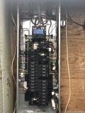 Before during and after of an electrical circuit breaker panel upgrade with a generator setup