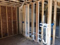 New construction electrical rough wiring before insulation and sheetrock