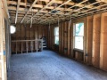 New construction electrical rough wiring before insulation and sheetrock