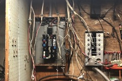 Before during and after of an electrical circuit breaker panel upgrade with a generator setup