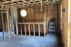 New construction electrical rough wiring before insulation and sheetrock