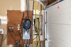 New construction electrical rough wiring before insulation and sheetrock