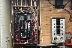 Fuse panel to circuit breaker upgrade before during and after
