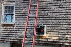 Outside main electrical service upgrade