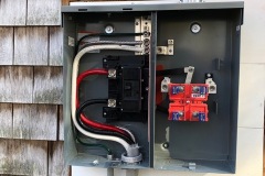 Outside main electrical service upgrade