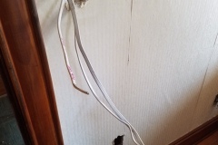 Old wiring upgrade from knob and tube to modern romex wiring.  New switches, receptacles, and lighting